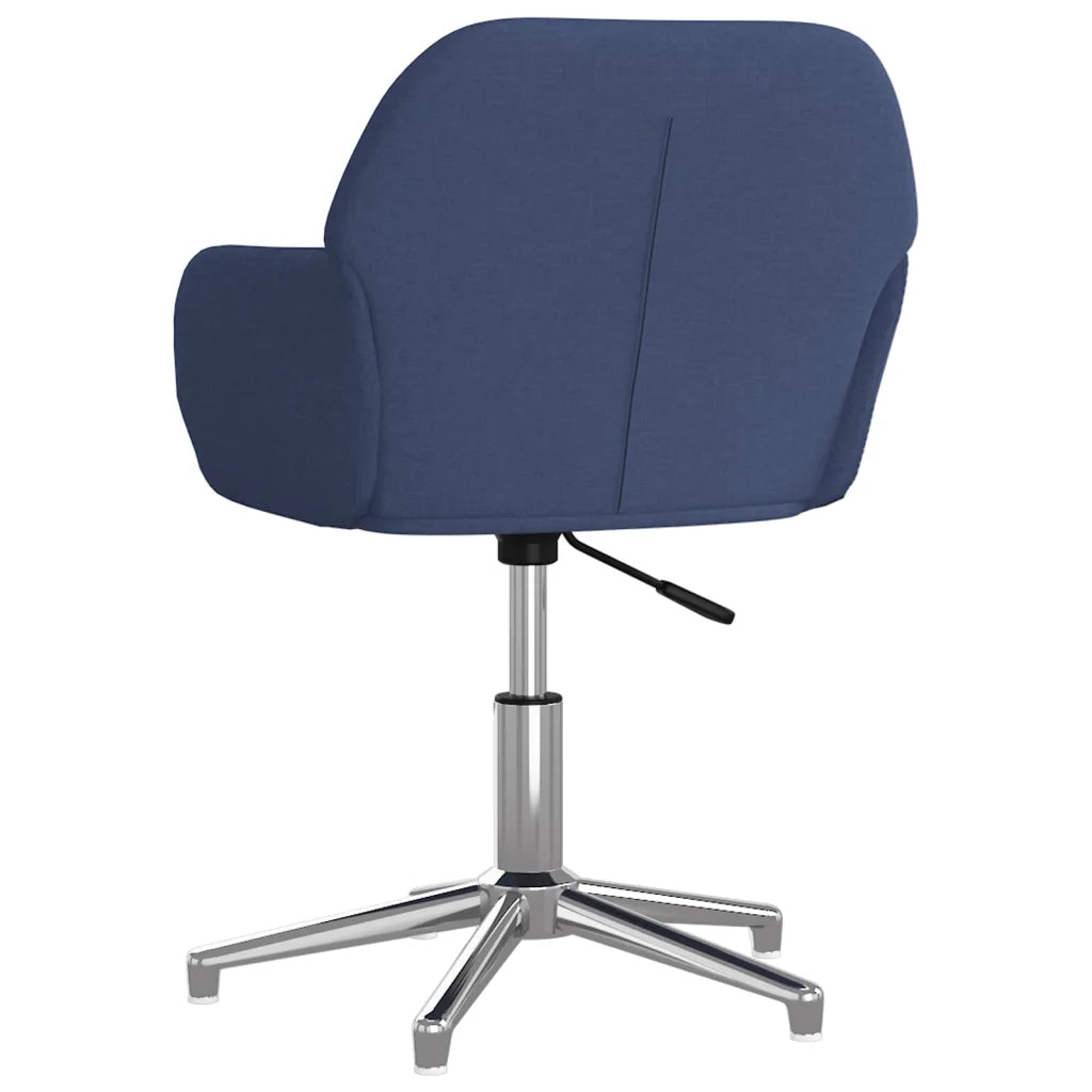 Sedie da Pranzo Girevoli 2 pz Blu in Tessuto 3103042