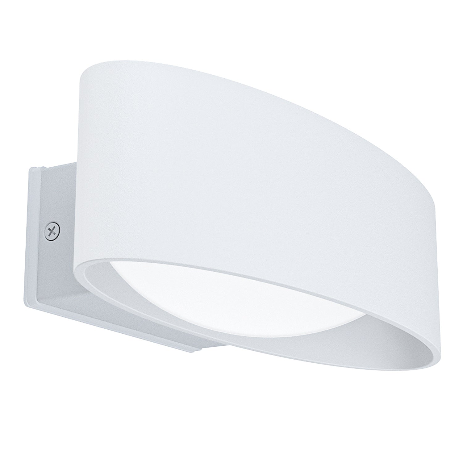 Applique Esterno Contemporanea Chinoa Alluminio Bianco Led