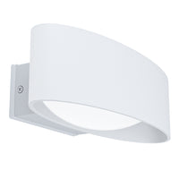 Applique Esterno Contemporanea Chinoa Alluminio Bianco Led