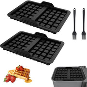 Accessori per waffle 2 pezzi - Fork per waffle - Pezzo di sostituzione per waffle - Compatibile con AF300EU/AF400EU - Resistente a temperature - Materiale siliconico di alta qualità alimentare - Forma a waffle