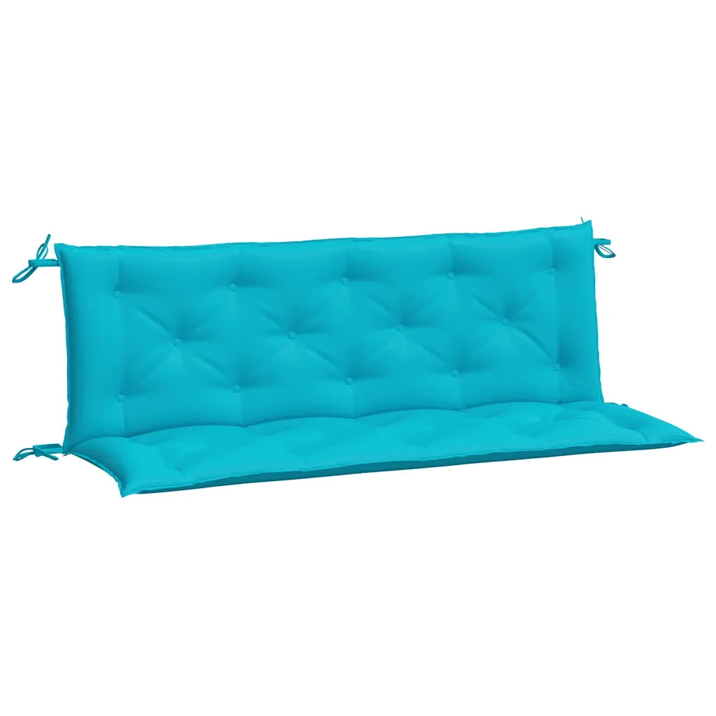 Cuscini per Panca da Giardino 2 pz Turchese 150x50x7 cm Tessuto 361715