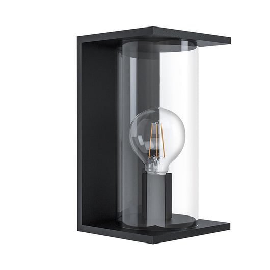 Applique Esterno Moderna Cascinetta Metallo Nero E27