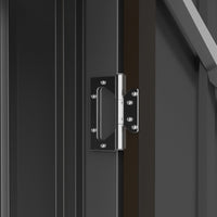 Casetta Box da Giardino Porta Attrezzi 100x103x160 cm in Acciaio Galvanizzato Marrone