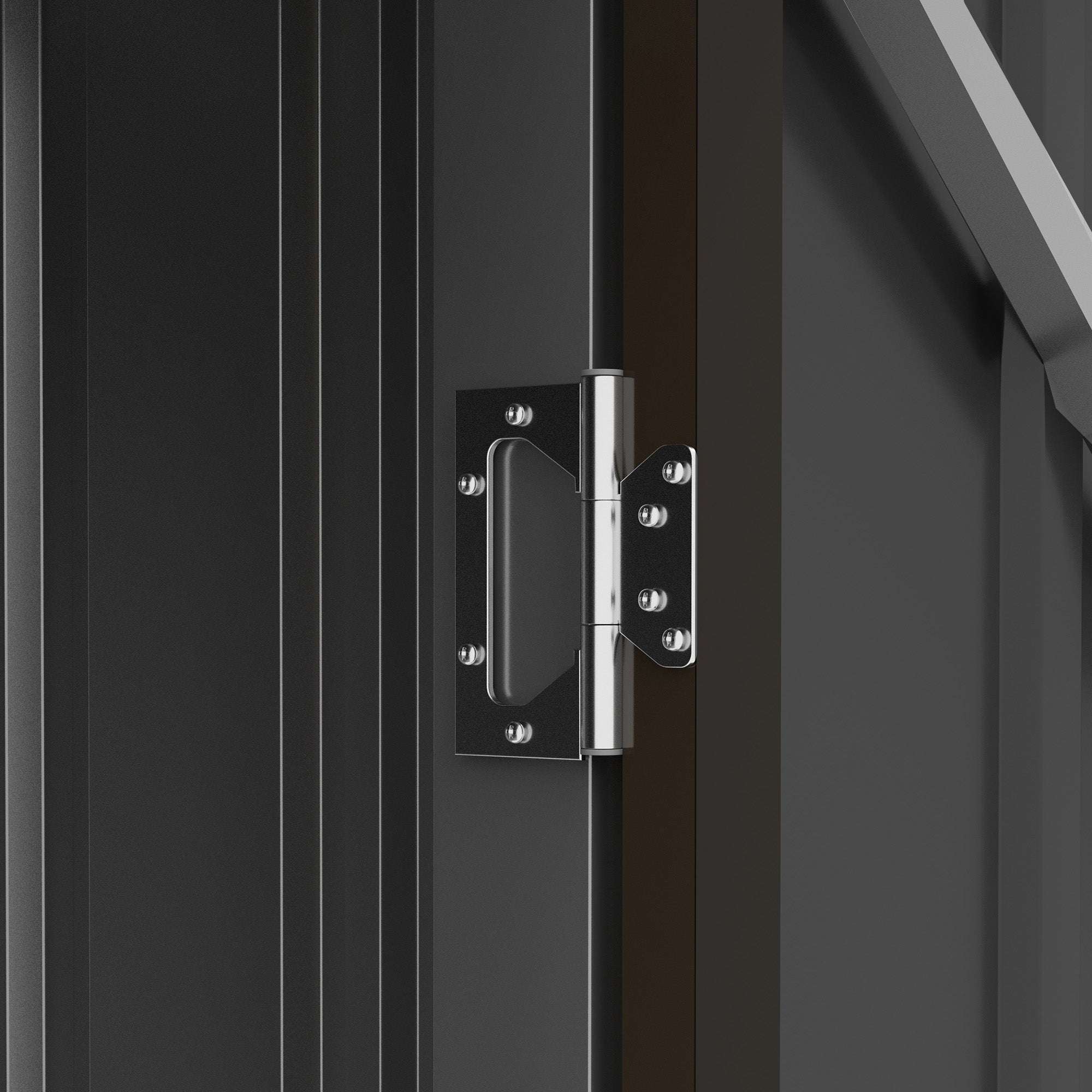 Casetta Box da Giardino Porta Attrezzi 100x103x160 cm in Acciaio Galvanizzato Marrone