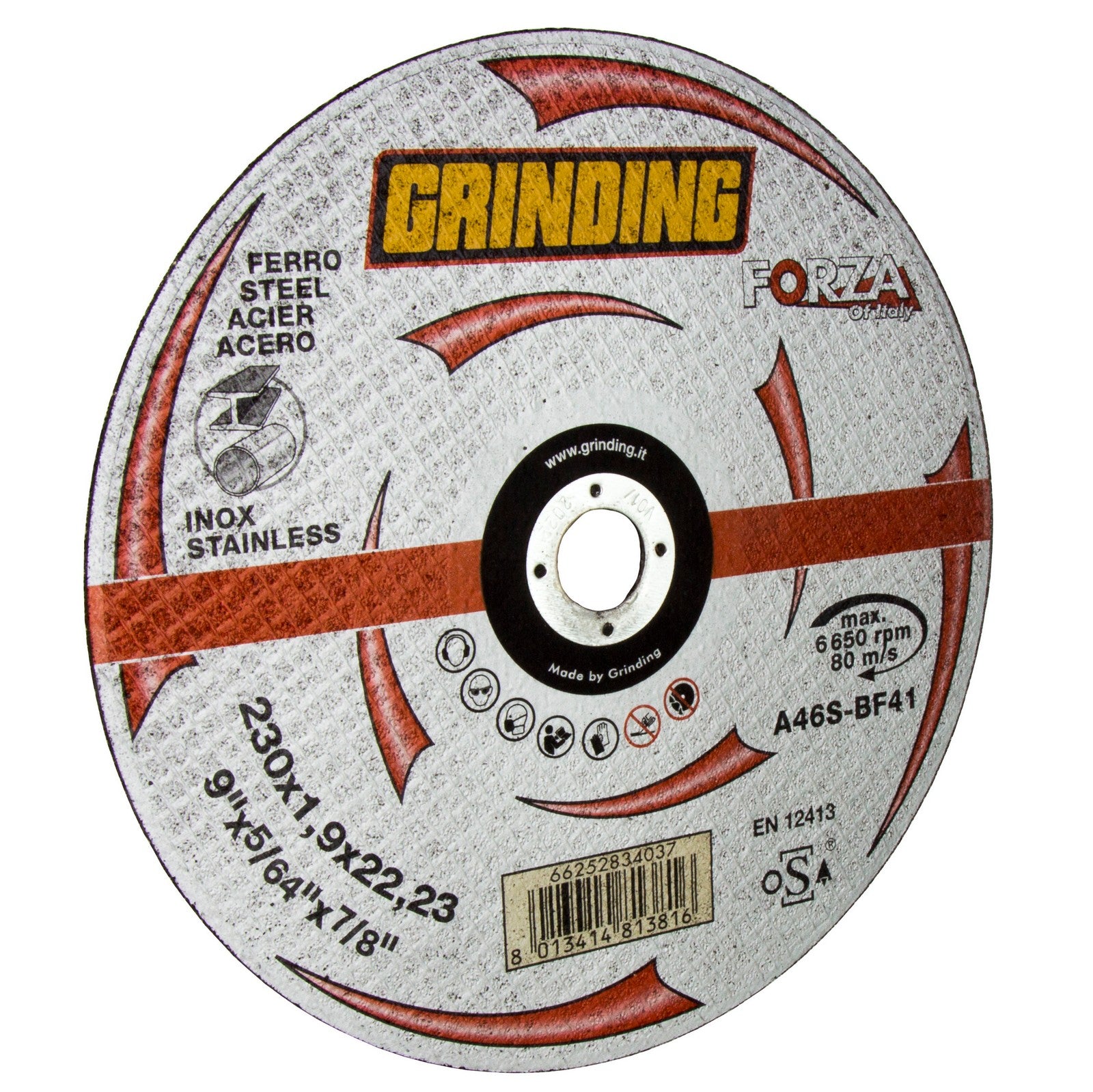 grinding forza disco piano x ferro 230x1,9 cod:ferx.98715