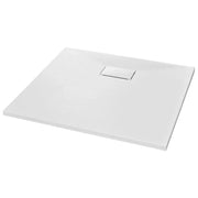 Piatto doccia rettangolare per bagno casa interno foro di scarico standard 9 cm SMC 90x80 cm bianco 02_0003449