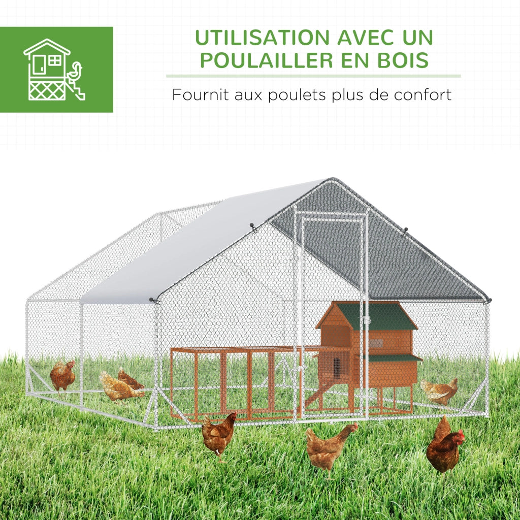 Recinto per giardino esterno ¨C zephmum ¨C grigio 3x8x2 m