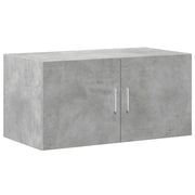 Armadietto a Muro | Mobile a Parete Grigio Cemento 80x42,5x40 cm Legno Multistrato