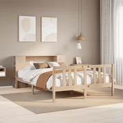 Letto Libreria senza Materasso 135x190 cm in Legno di Pino 3322275