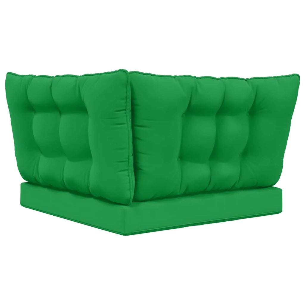 Cuscino per divano da esterno 3 pcs Verde Poliestere