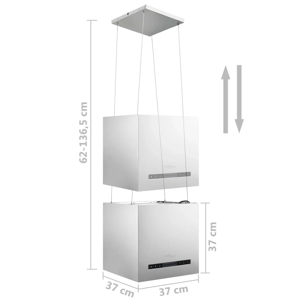 Cappa sospesa in acciaio inox da 37 cm con sensore touch LCD 02_0005857