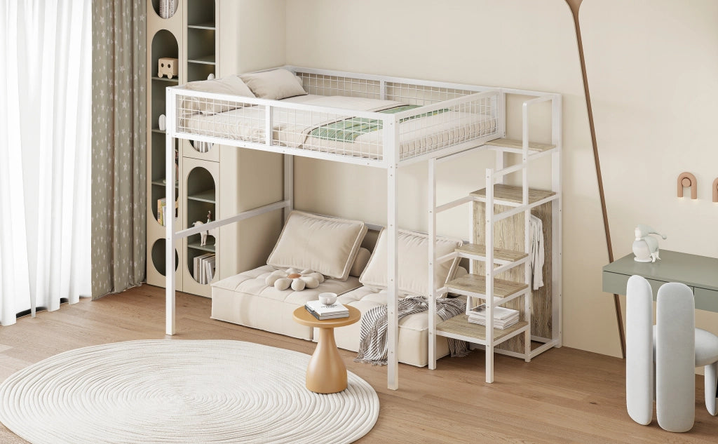 Letto a castello 140x200 in metallo - Xylo - Bianco
