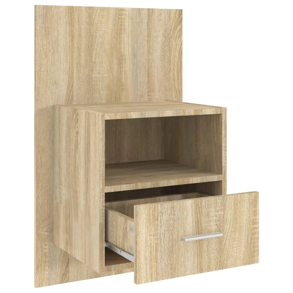 Comodini a Muro 2 pz Rovere Sonoma cod mxl 60210