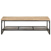 Tavolino da Salotto 110x60x35 cm in Legno Massello di Mango 320244