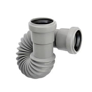 MANICOTTO FLESSIBILE UNIVERSALE AD INNESTO/INCOLLAGGIO IN PVC - ø40MM - FLESSIBILE  - NIC