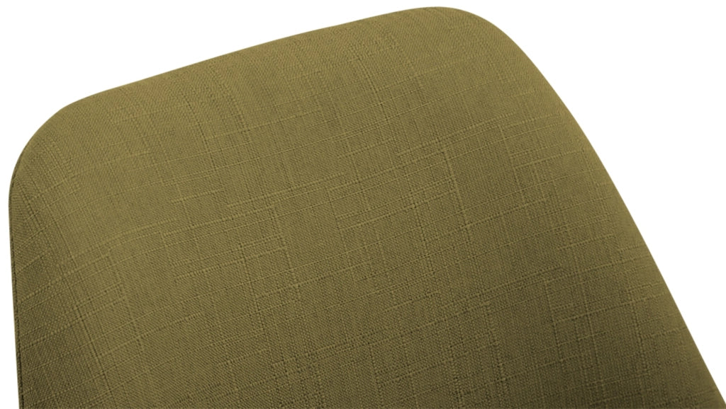 Sedia Borneo Tessuto V2 verde,noce