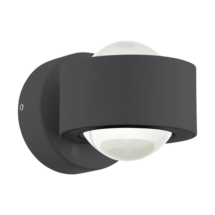 Applique Esterno Moderna Treviolo Alluminio Grigio Led