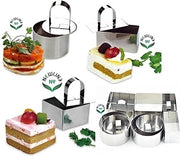 Set di anelli per dessert in acciaio inossidabile (12 pezzi)