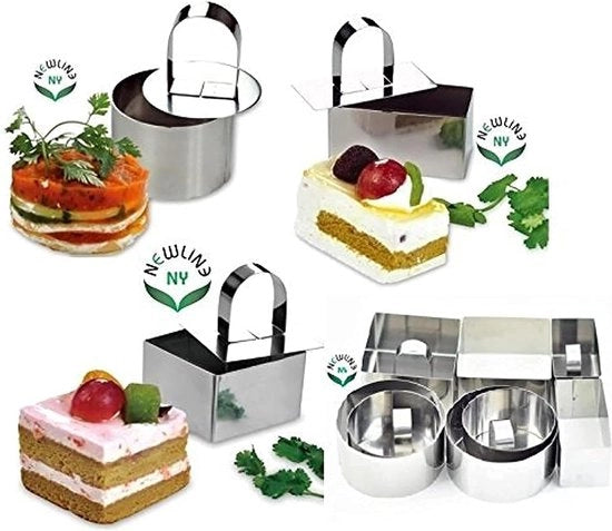Set di anelli per dessert in acciaio inossidabile (12 pezzi)