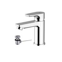 Rubinetto miscelatore per lavabo Teorema Bing con piletta Cromato 9B30111-001