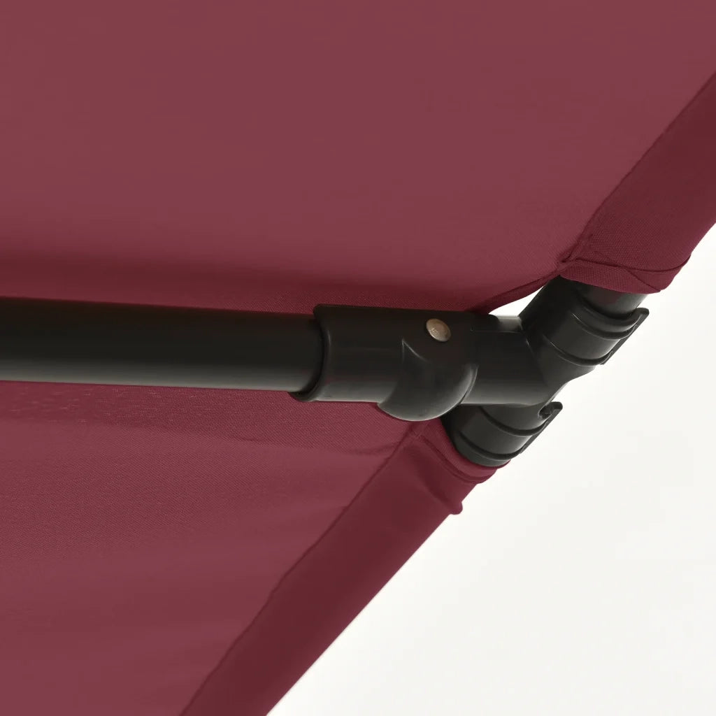 Ombrellone da Giardino con Palo in Alluminio 180x110 cm Bordò 47332