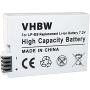 Batteria Fotocamera per Canon LP-E8 7.2V 1120 mAh