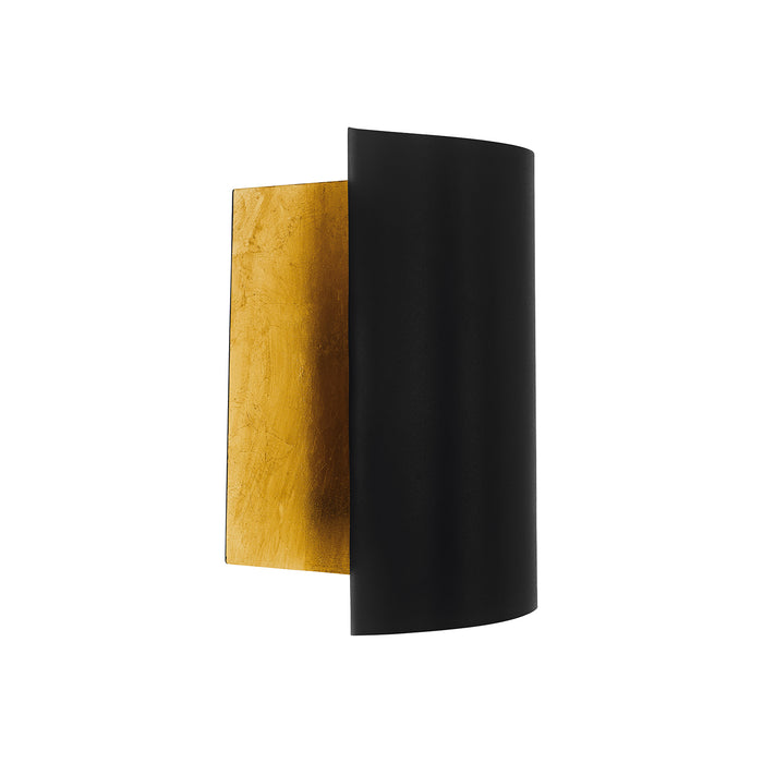 Applique Moderna Falicetto Acciaio Nero 1 Luce E27