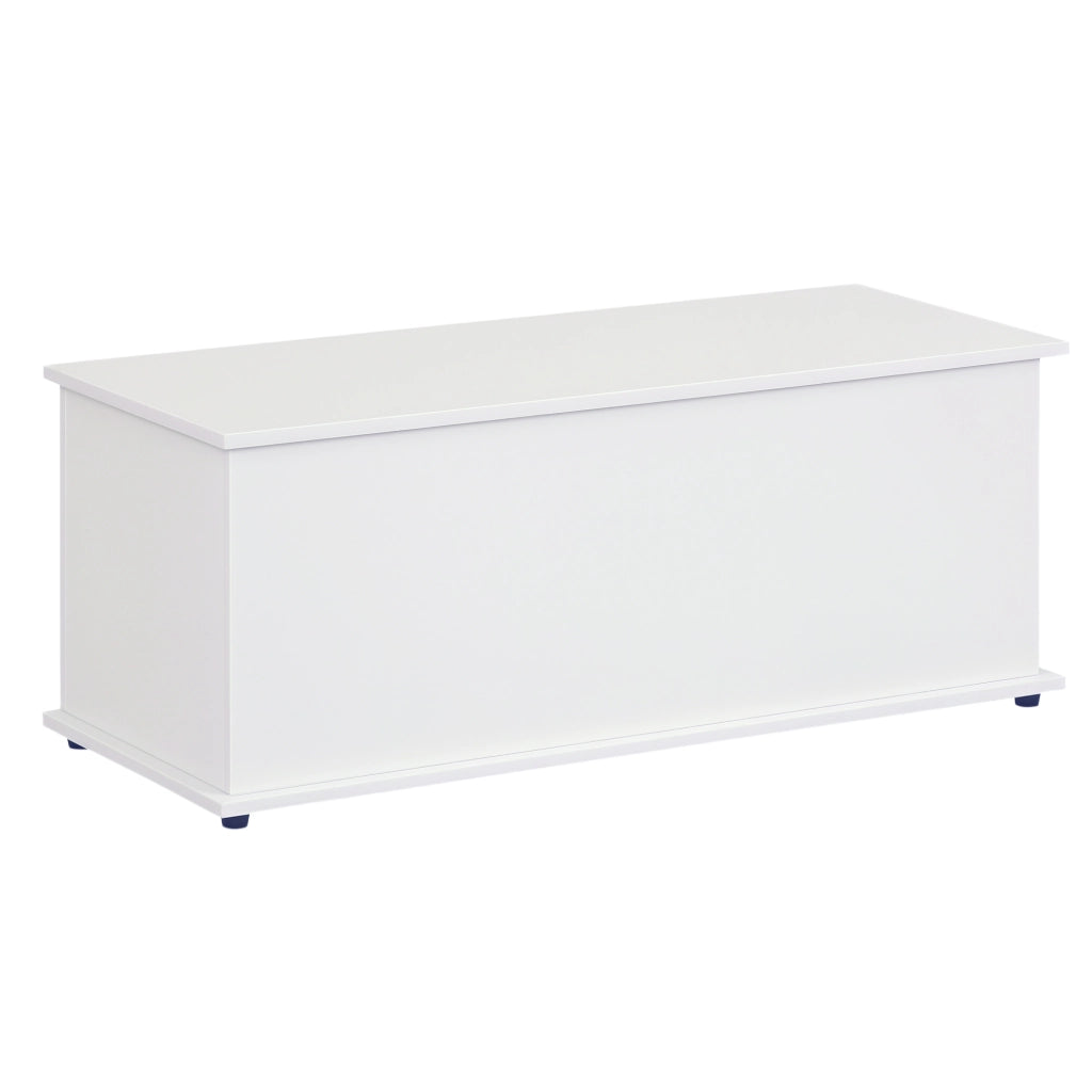 Tavolino contenitore con coperchio ¨C zephmum ¨C bianco 100x40x40 cm