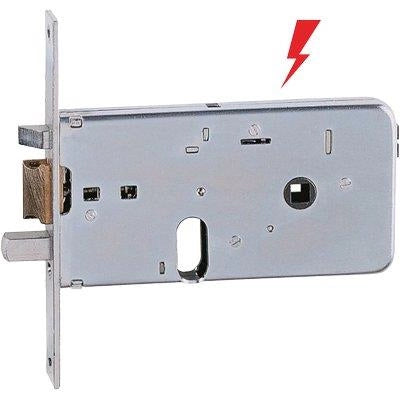 SERRATURA METALLO INFILARE ELETTRICA 550 ISEO  B.Q ZINC F.MM 16 F.OVALE M2+SCR H.MM 76 E.MM 70