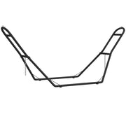 Supporto per Amaca 278x97x112 cm Regolabile e Antiscivolo con Ganci a S in Acciaio Nero