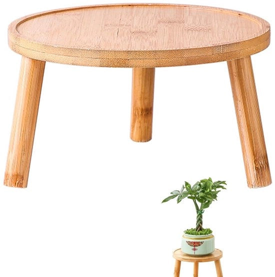 Scaffale per piante in legno - Supporto per piante in legno - Standa per piante - Supporto per vasi - Decorazione interna/esterna - Piccola (14 x 9,5 cm) - Scaffale per piante