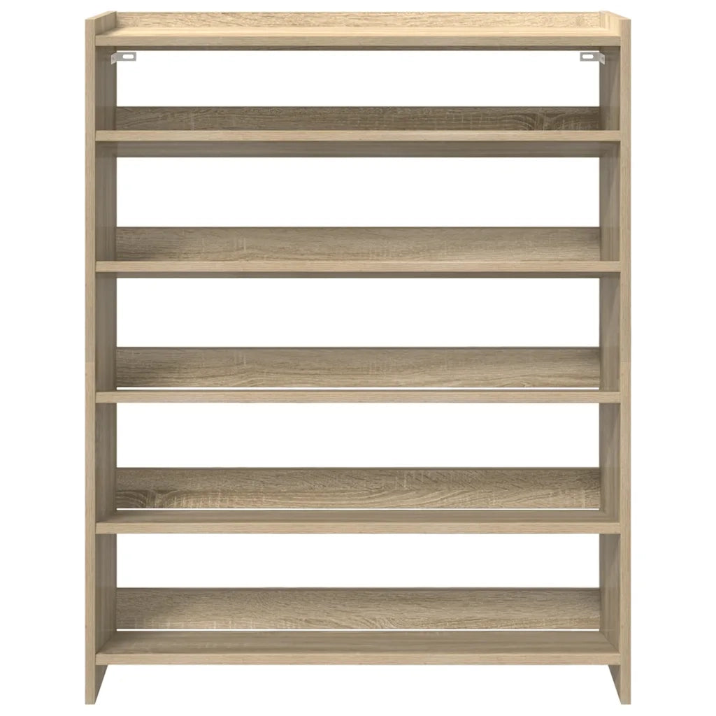 Scarpiera Rovere Sonoma 80x25x100 cm in Legno Multistrato 859898
