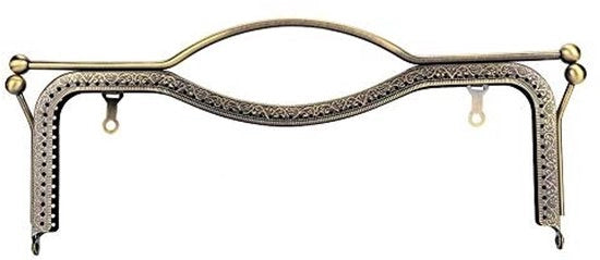 Portafoglio in acciaio 30 x 12cm - Portafoglio quadrato - Maniglia con chiusura a cuscino - Accessori per borsa da mano - Qualità acciaio di alta qualità - Facile accesso - Portafoglio in acciaio con maniglia