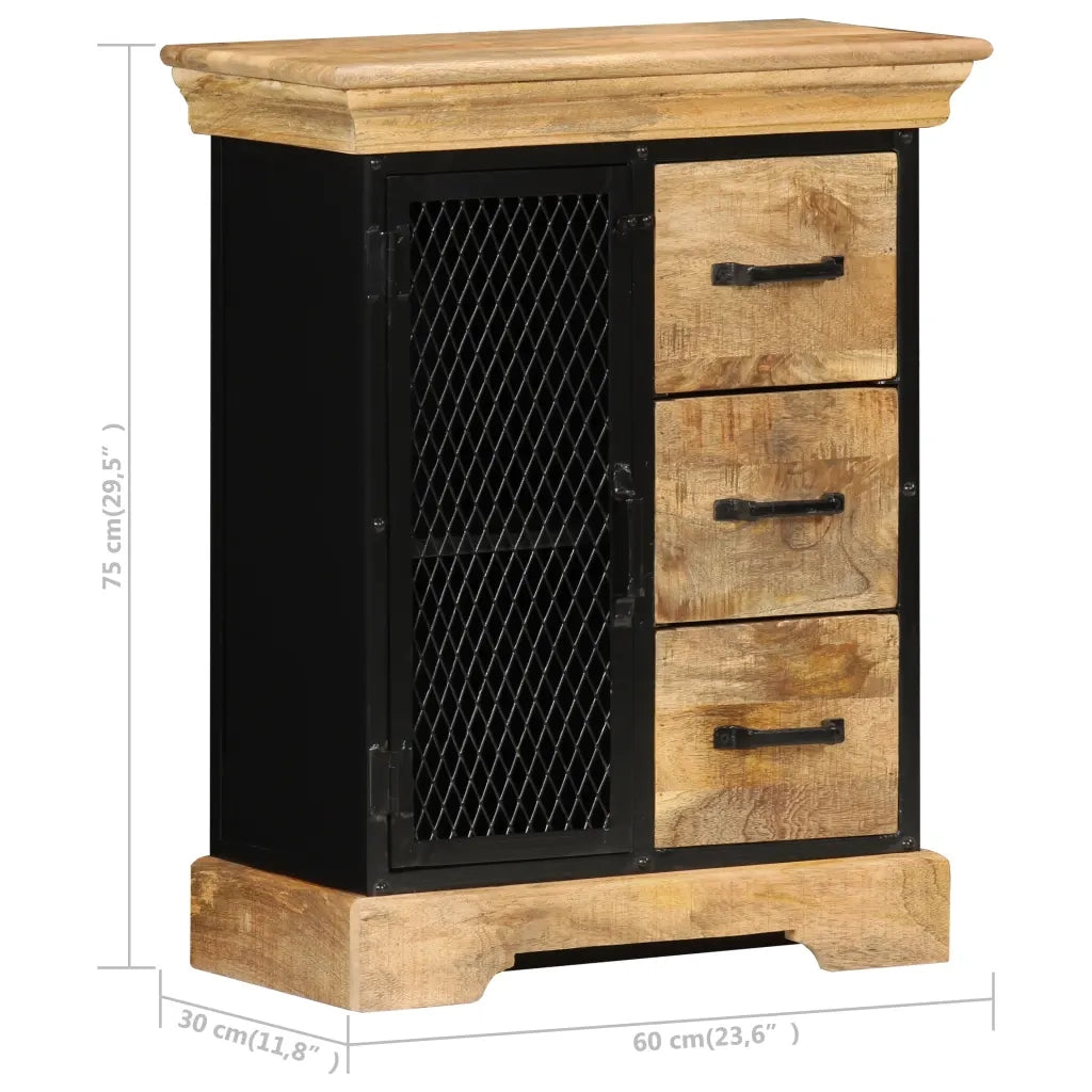 Credenza 60x30x75 cm in Legno Massello di Mango 247580