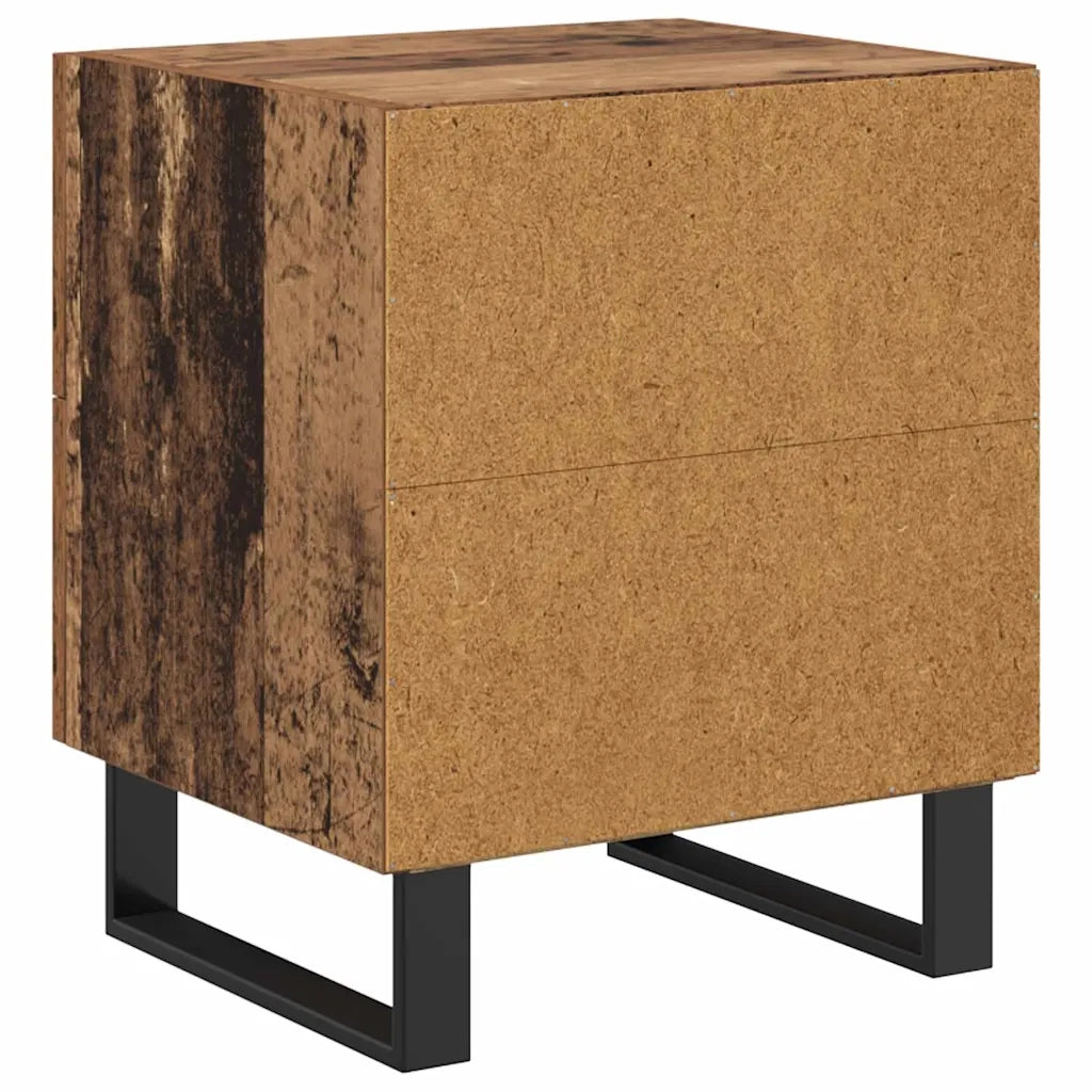 Armadio da Notte con cassetto Legno vecchio 40 x 35 x 47,5 cm 882059