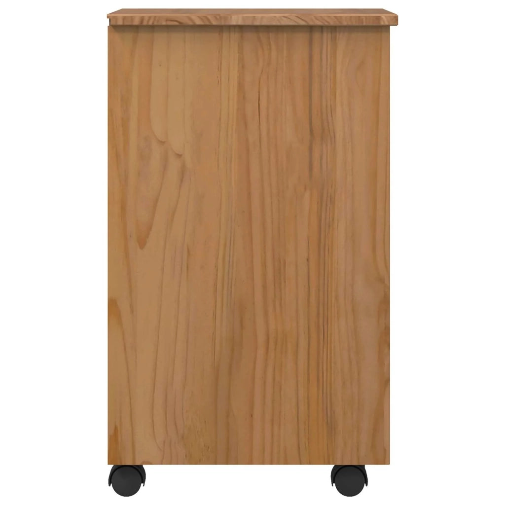 Armadietto Rotolante con Cassetti CORONA Marrone Miele 42040531