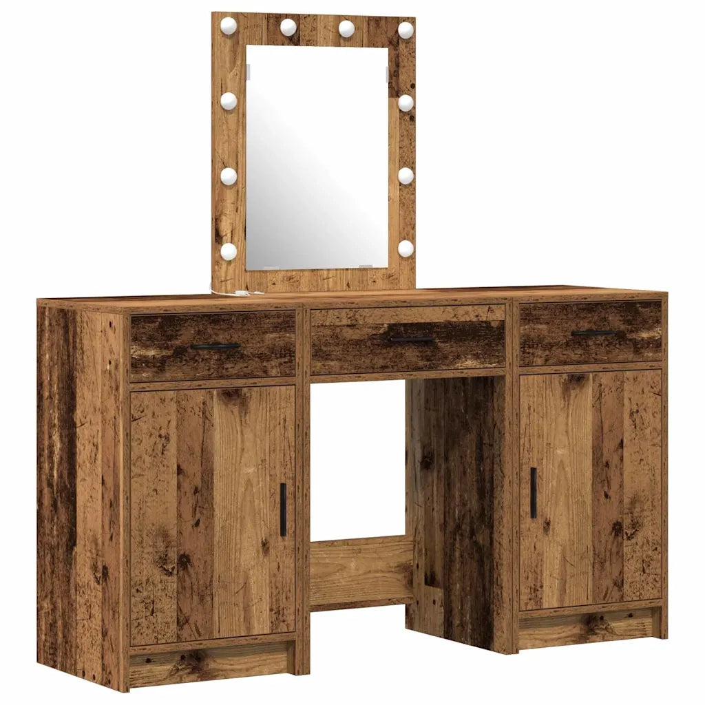 Toeletta | Tavolo da Trucco Marrone 50 x 41 x 135 cm Legno multistrato