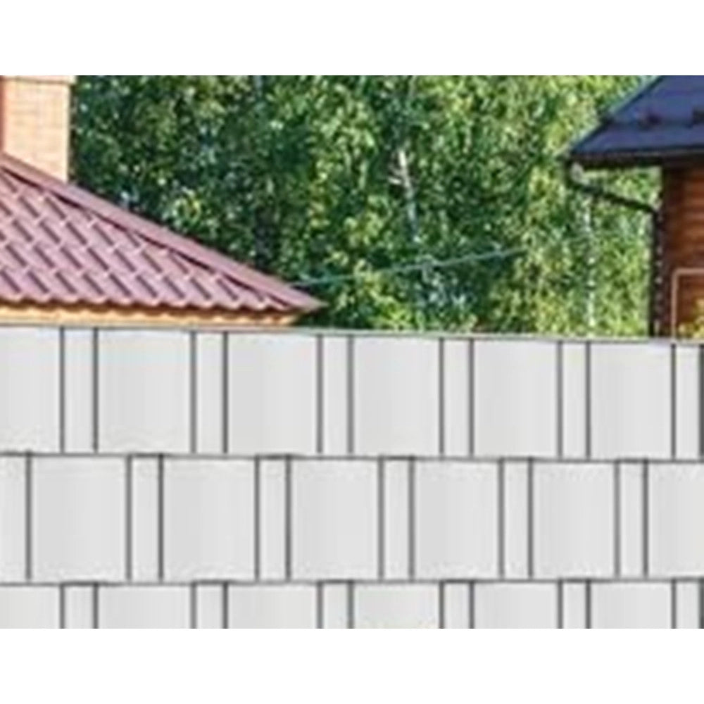 Trade Shop - Frangivista Rotolo Bianco Pvc Per Balconi Ringhiere Recinzioni Protezione 19cmx35mt 54561 -
