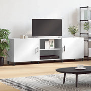Mobile Porta TV Bianco 150x30x50 cm in Legno Multistrato 829116
