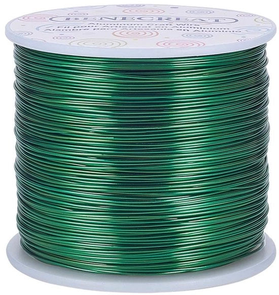Aluminiodecorazione a mano - Filo di alluminio anodizzato 0,8 mm - 235 metri - Colorato - Filo per artigianato - Per decorazioni di fiori e accessori
