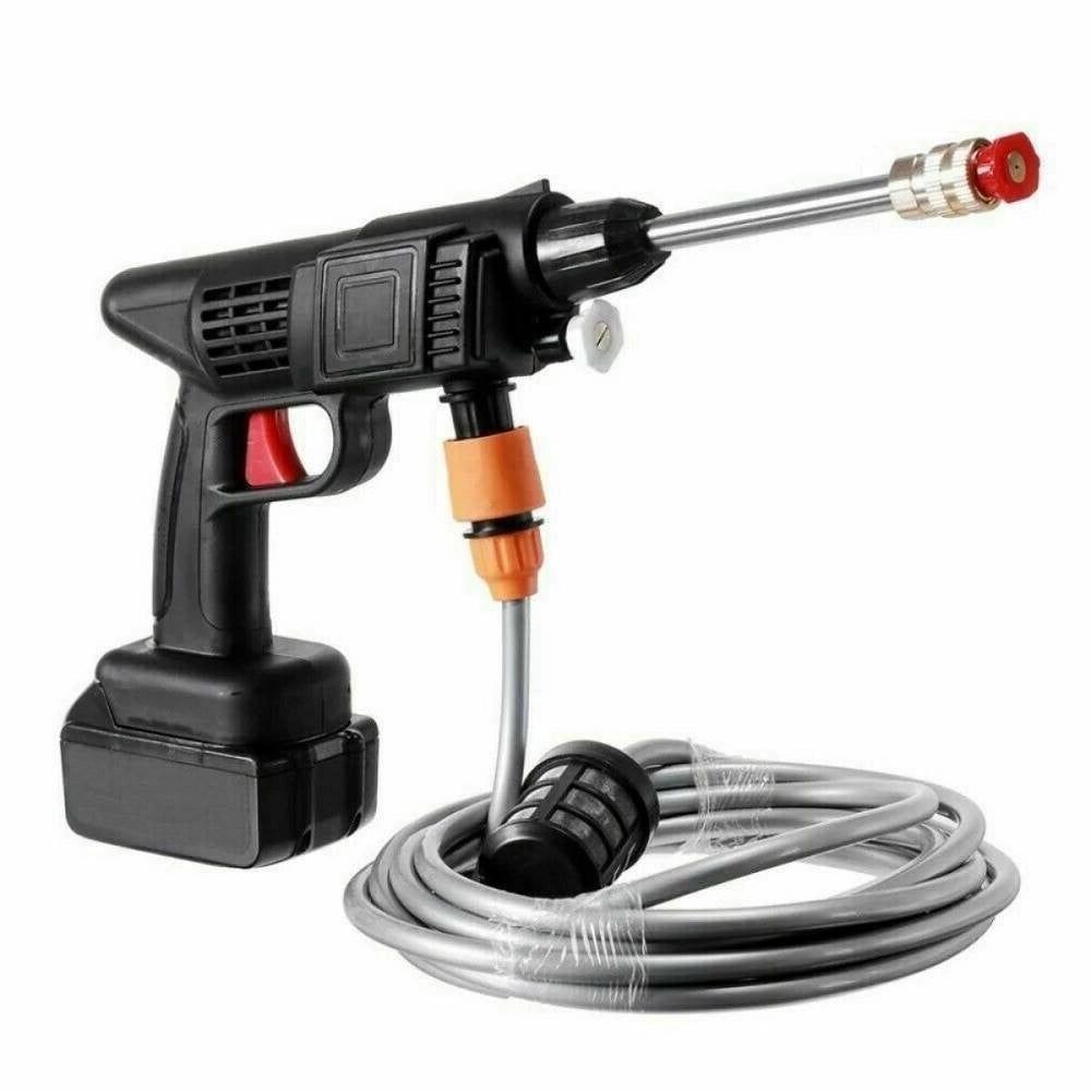 Trade Shop - Idropulitrice A Batteria 12 V Alta Pressione Portatile Senza Fili Lavaggio Auto -