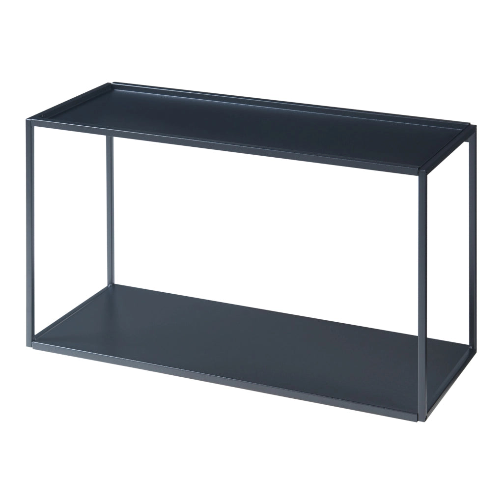 Mensola da Parete Notodden Telaio Rettangolare 60 x 25 x 35 cm Acciaio Nero [en.casa]