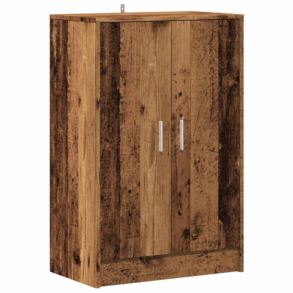 Scarpiera mobile contenitore per scarpe mobile per ingresso/corridoio/soggiorno legno invecchiato 60 x 35 x 92 cm legno ingegnerizzato marrone 02_0022110
