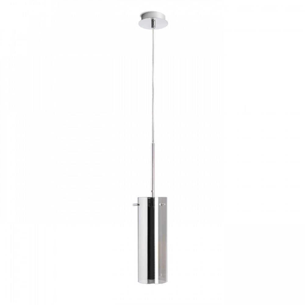 Lampadario Lampada SANSSOUCI I a sospensione vetro cromato 230V E27 42W