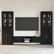 Set mobile TV con cassetto FLORIN 3 pcs Nero Legno multistrato 3397995