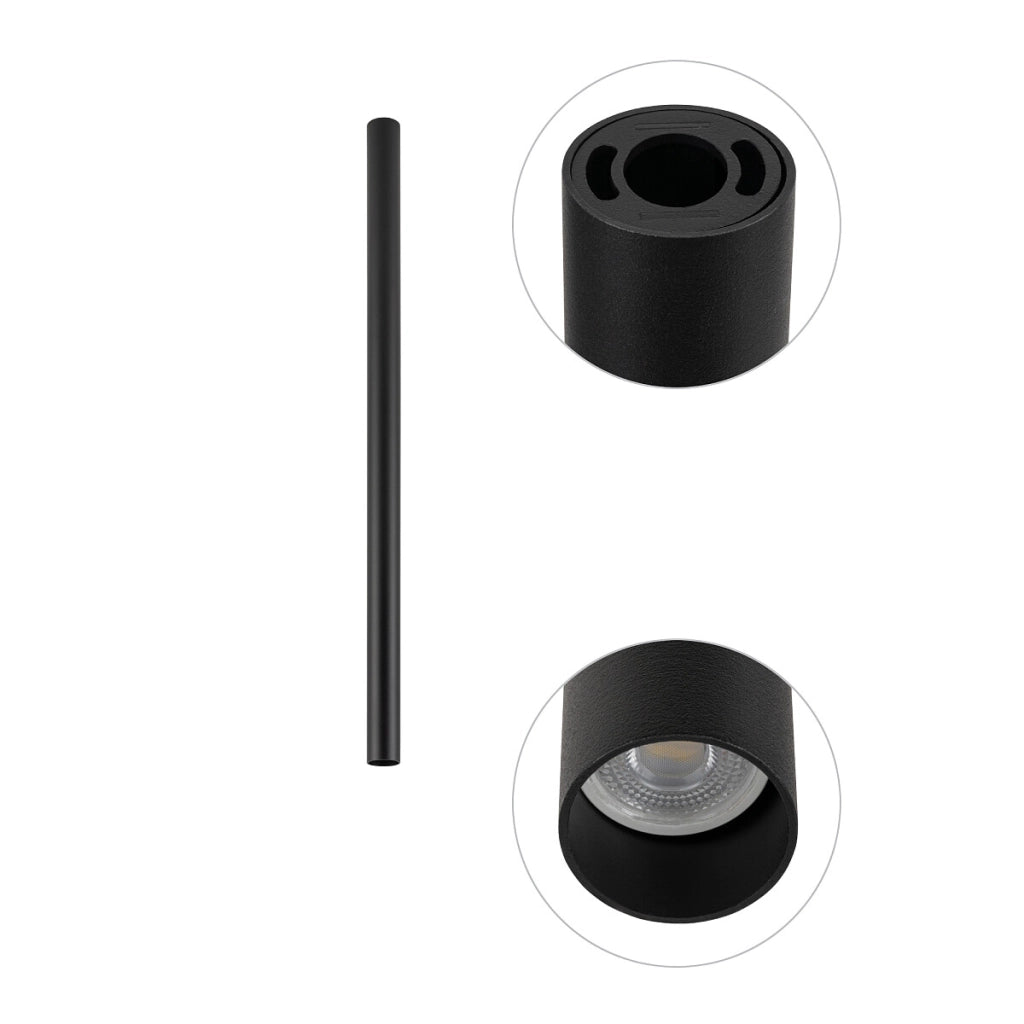Nowodvorski FOURTY spot da soffitto nero GU10 10W 10821