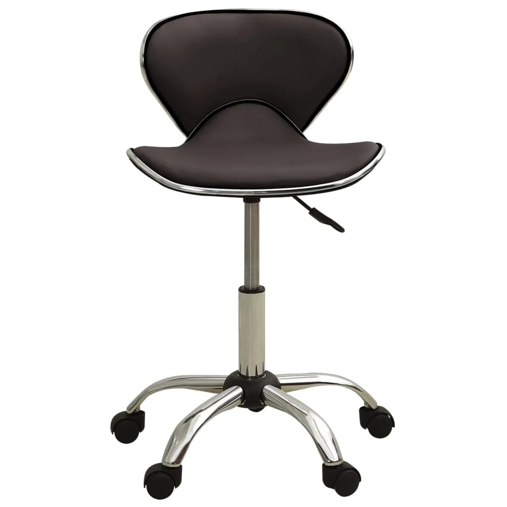 Sedia poltrona computer sede ufficio studio marrone similpelle 02_0024034