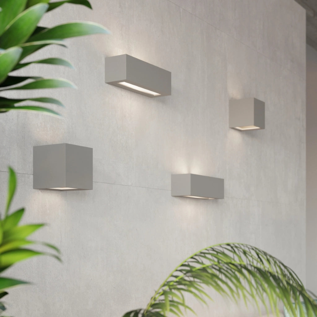 Applique da parete Pure Lume POLARO grigio E27 ceramica