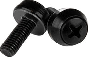 Viti M6 a 12 mm - Pacchetto da 100 pezzi Nero - Viti di montaggio per server e cabinet