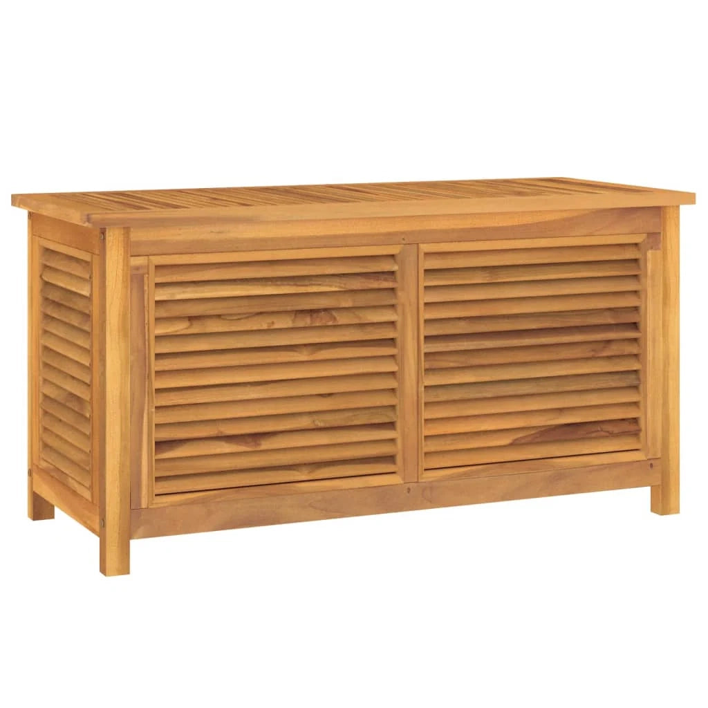 Contenitore e borsa da giardino 114 x 50 x 58 cm in legno massello di teak 02_0013130